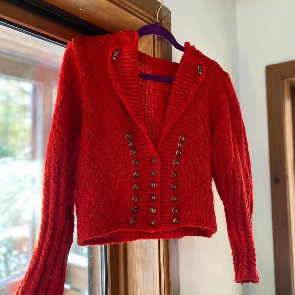 vintage sweater handmade in the 60s